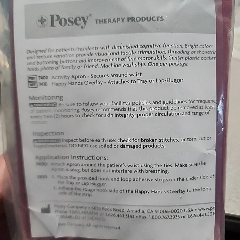 Posey Apron Activity Multicolored Cotton Polyester Blend - Model‎ 7400 NEW